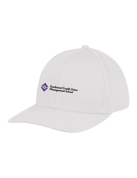 Premium Modern Structured Twill White Snapback Cap w/SCMS Logo