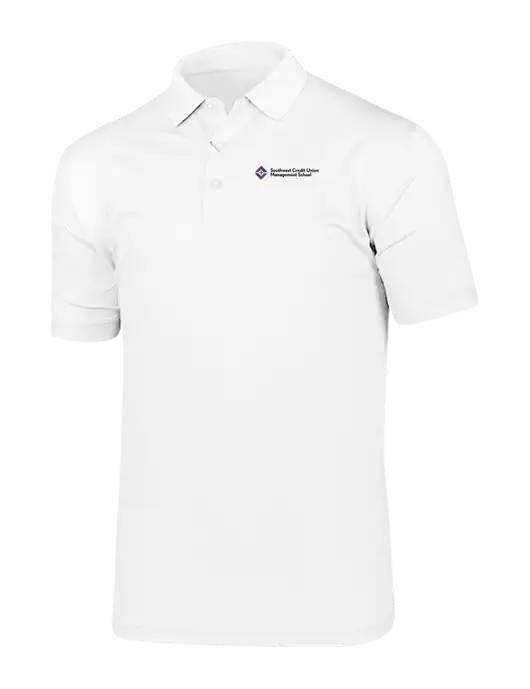 Callaway Vibrant Bright White Ventilated Polo w/SCMS Logo