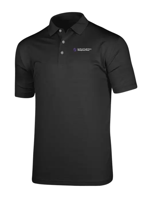 Callaway Vibrant Black Ventilated Polo w/SCMS Logo