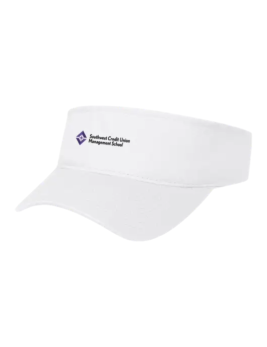 White Cap Visor w/SCMS Logo