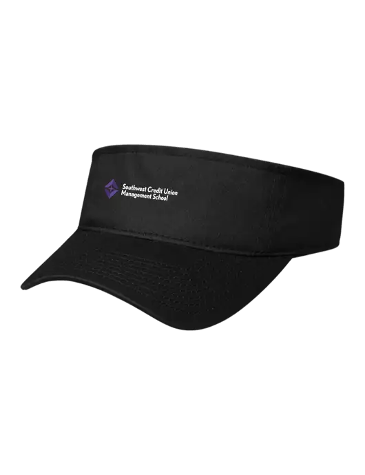 Black Cap Visor w/SCMS Logo