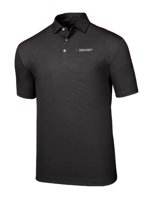 Callaway Birdseye Black Polo w/SCMS Logo