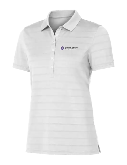 Callaway Womens Bright White Ventilated Polo w/SCMS Logo