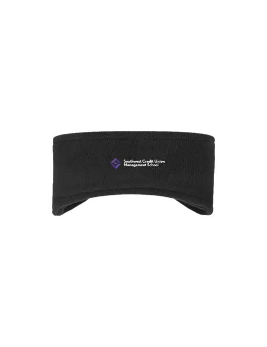 Black Stretch Fleece Headband w/SCMS Logo