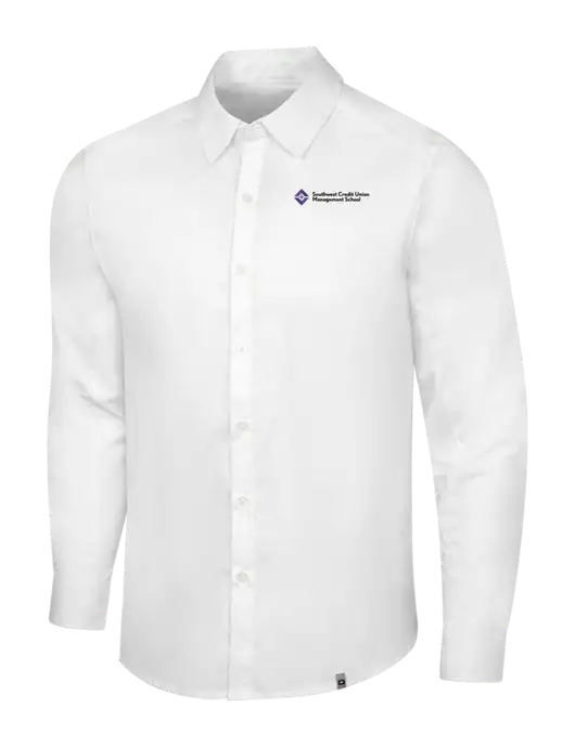 OGIO White Commuter Woven Shirt w/SCMS Logo