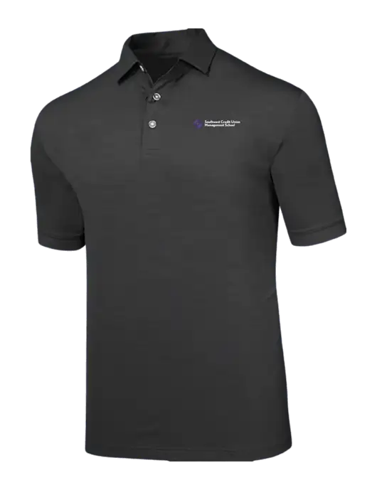 Callaway Black Fashion Tonal Polo w/SCMS Logo