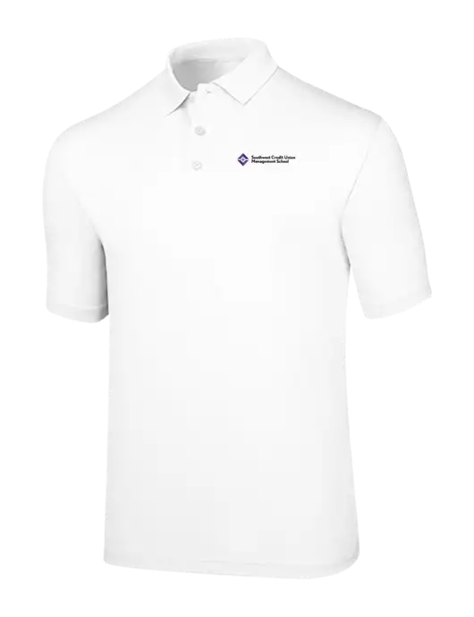 Callaway Opti-Dri White Chev Polo w/SCMS Logo