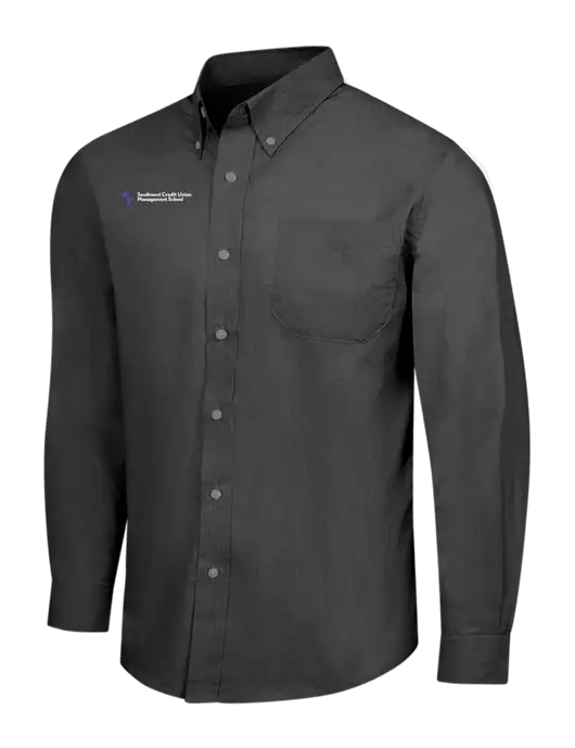 Soft Black Crosshatch Easy Care Shirt w/SCMS Logo