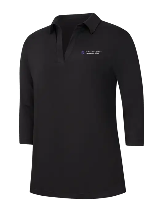 Womens Black Luxe Knit Tunic w/SCMS Logo