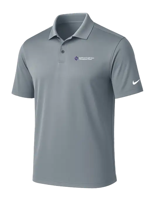 NIKE Medium Grey Victory Solid Polo w/SCMS Logo