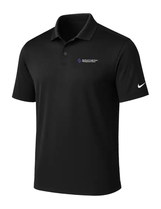 NIKE Black Victory Solid Polo w/SCMS Logo