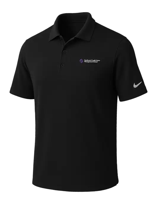 NIKE Black Dri-Fit Micro Pique Polo w/SCMS Logo