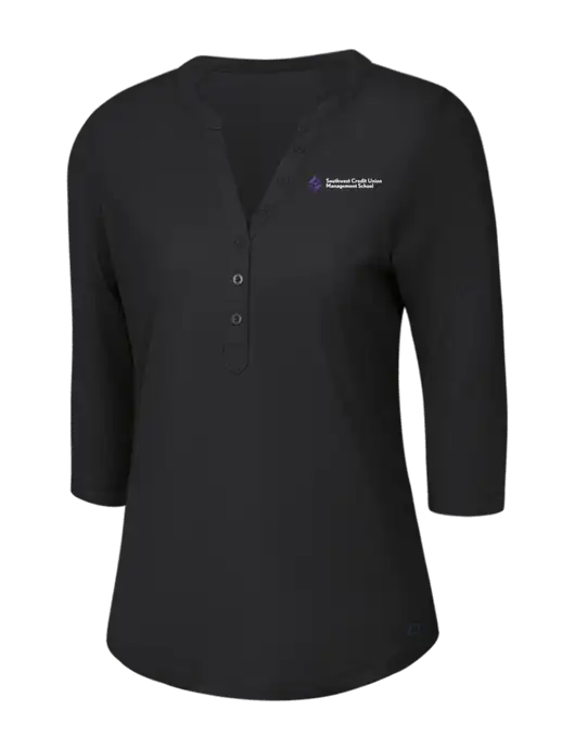 OGIO Blacktop Jewel Henley w/SCMS Logo