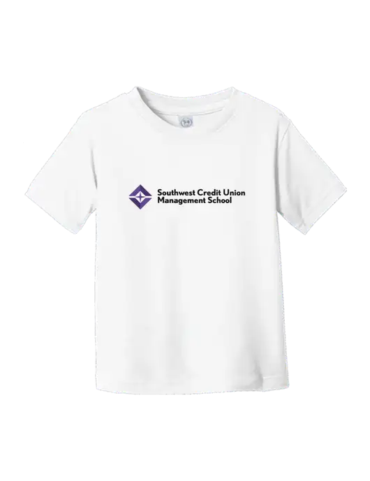 Rabbit Skins White Toddler Fine Jersey Tee w/SCMS Logo