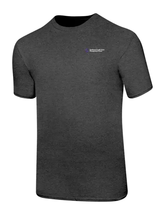 Ring Spun Dark Heather Grey 4.5 oz T-Shirt w/SCMS Logo