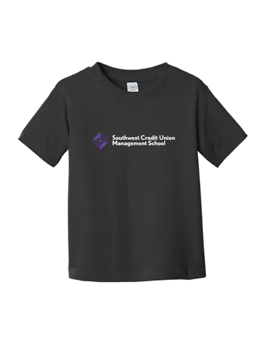 Rabbit Skins Black Toddler Fine Jersey Tee w/SCMS Logo