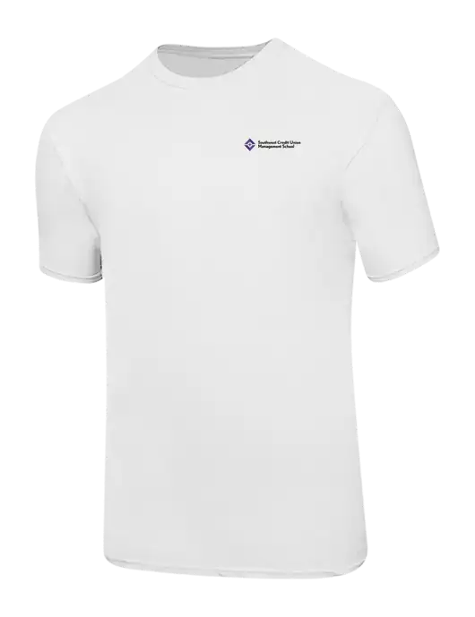 Ring Spun White 4.5 oz T-Shirt w/SCMS Logo