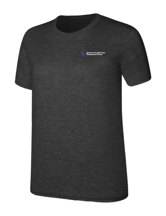 Womens Ring Spun Dark Heather Grey 4.5 oz T-Shirt w/SCMS Logo