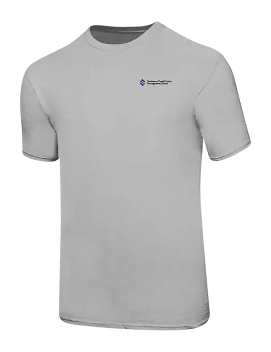 Ring Spun Silver 4.5 oz T-Shirt w/SCMS Logo