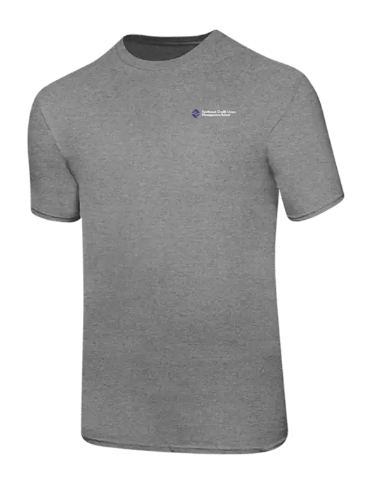 Ring Spun Light Heather Grey 4.5 oz T-Shirt w/SCMS Logo