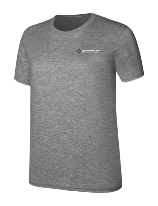 Womens Ring Spun Light Grey Heather 4.5 oz T-Shirt w/SCMS Logo