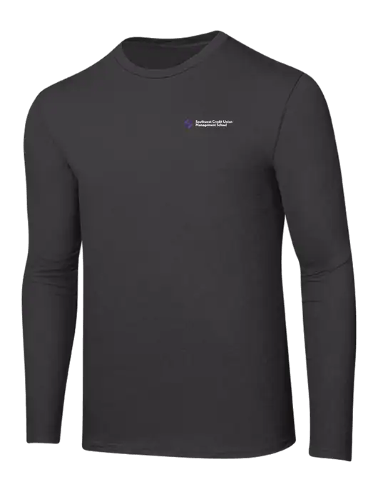 Ring Spun Charcoal 4.5 oz Long Sleeve T-Shirt w/SCMS Logo