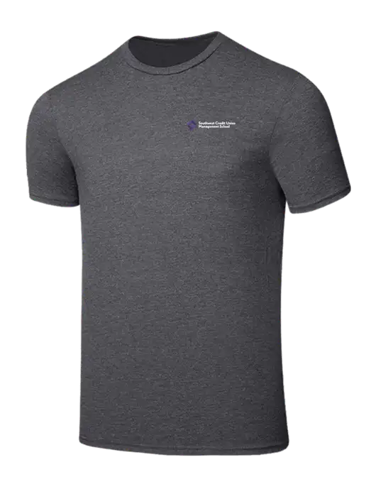 Seriously Soft Heathered Charcoal T-Shirt w/SCMS Logo