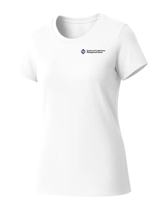Womens Seriously Soft White T-Shirt w/SCMS Logo