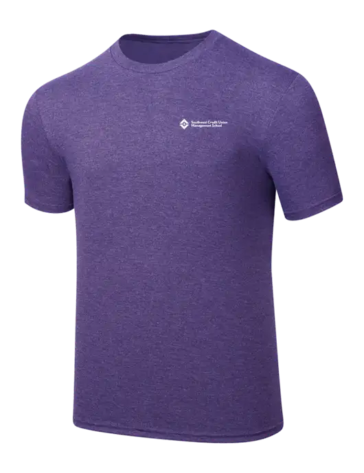 Simply Soft Purple Frost 4.5oz  Poly/Combed Ring Spun Cotton T-Shirt w/SCMS Logo