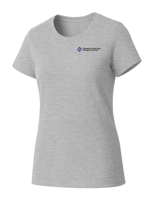 Womens Seriously Soft Light Heathered Grey T-Shirt w/SCMS Logo