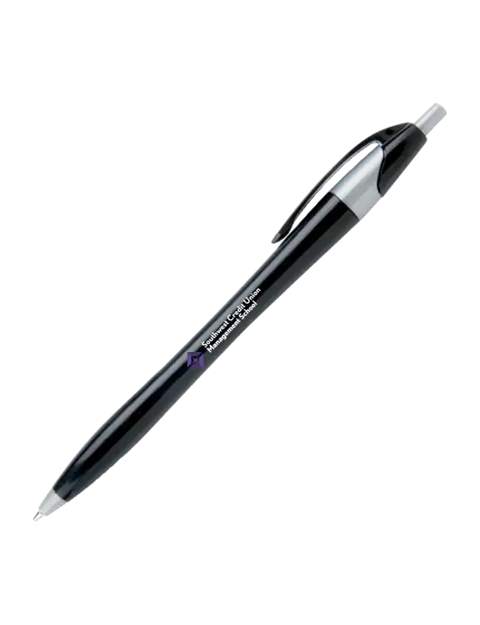 Novella Black/Silver Corporate Pen - Blue Ink w/SCMS Logo