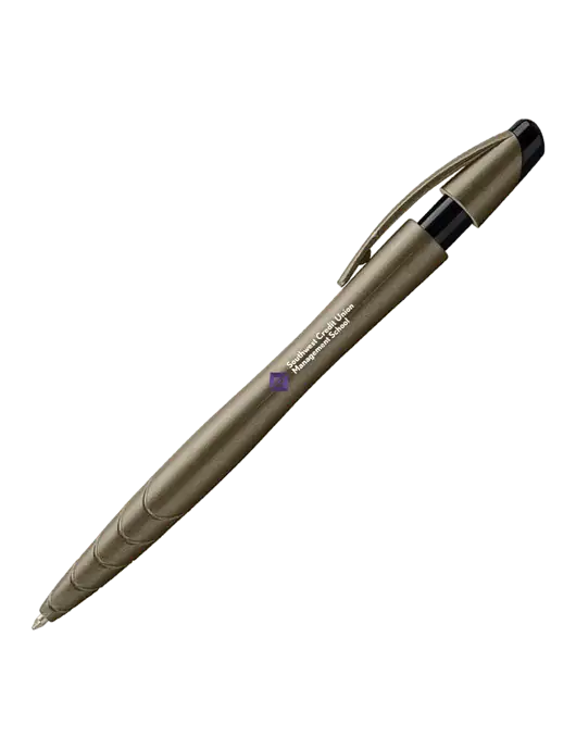 Awali Grey Metallic Pen - Black Ink w/SCMS Logo