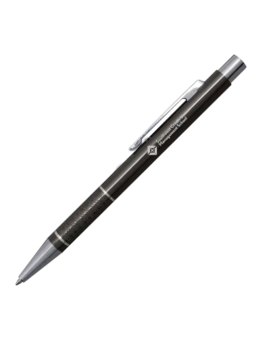 St George Gunmetal Pen - Blue Ink w/SCMS Logo