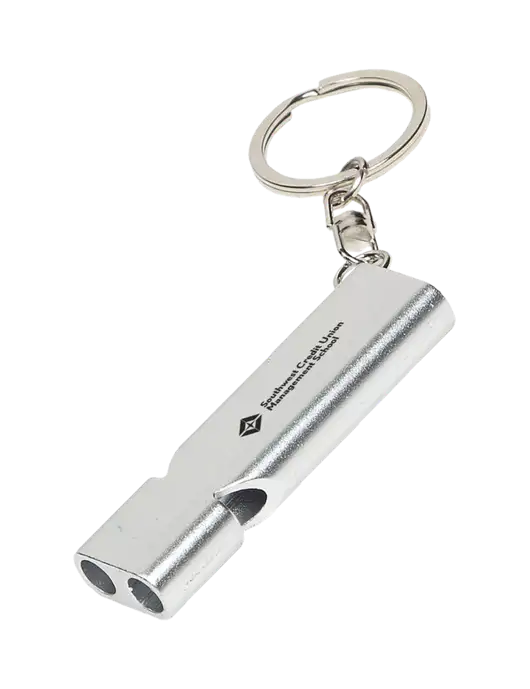Quick Alert Silver Safety Whistle w/SCMS Logo