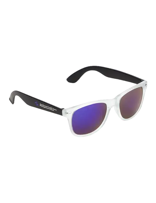 Key West Black Mirrored Sunglasses w/SCMS Logo