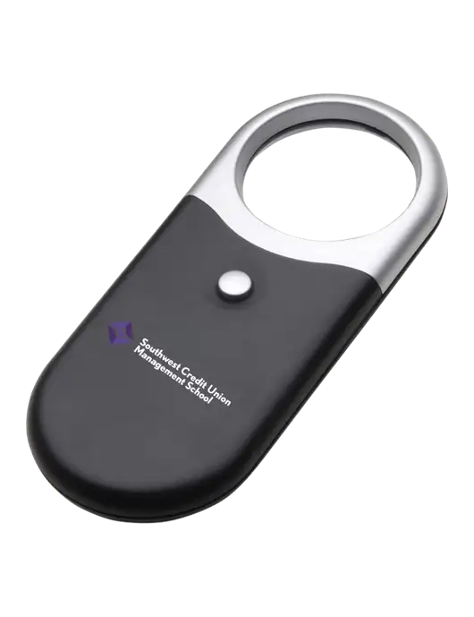 Compact Black Magnifier Light w/SCMS Logo