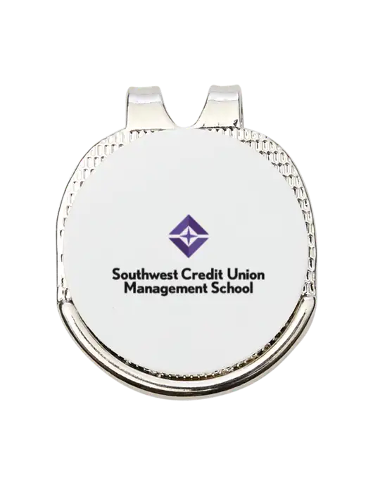 Antique Silver Hat Clip w/Golf Ball Marker w/SCMS  Logo