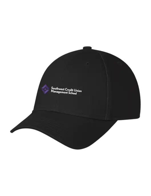 Black Structured Cap Hook & Loop w/SCMS Logo