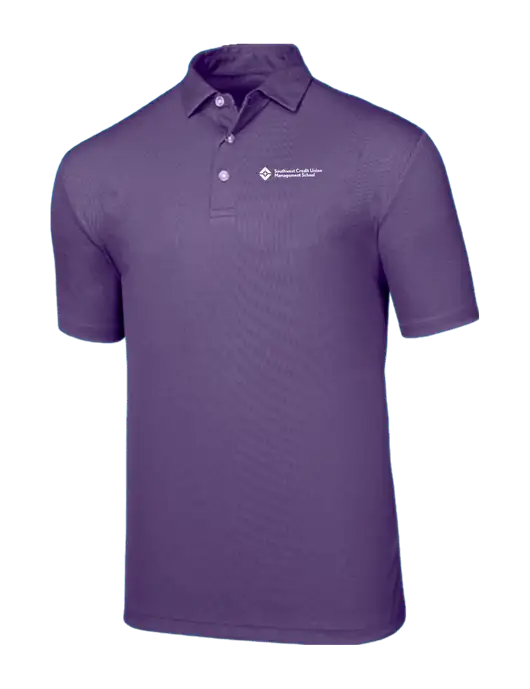 Callaway Birdseye Purple Polo w/SCMS Logo