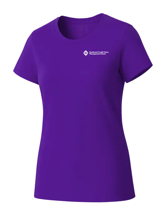 Womens Seriously Soft Purple T-Shirt w/SCMS Logo