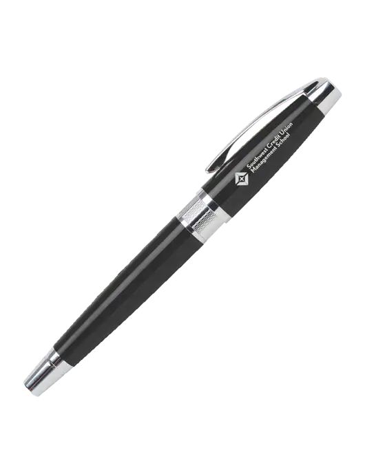 Masscotti Black Rollerball Pen - Black Ink w/SCMS Logo