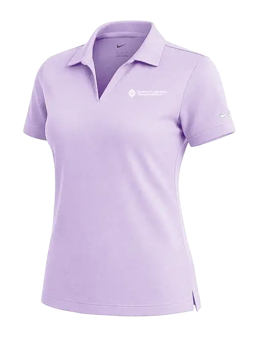 NIKE Light Purple Womens Dri-Fit Micro Pique Polo w/SCMS Logo