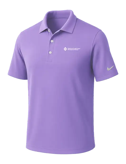 NIKE Light Purple Dri-Fit Micro Pique Polo w/SCMS Logo