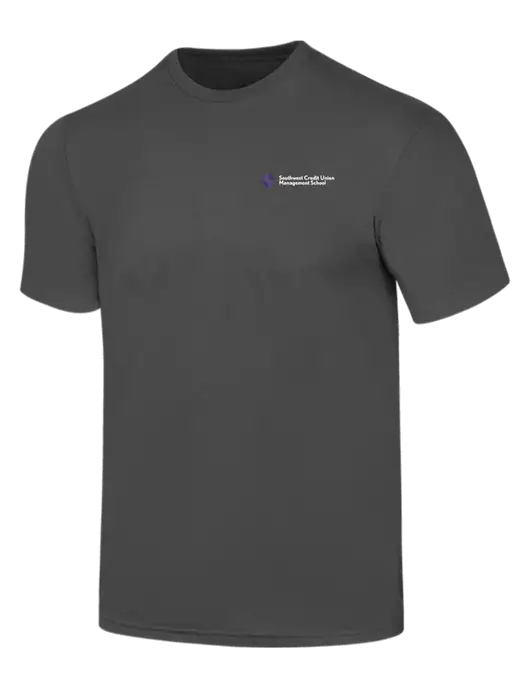 Simply Soft Charcoal 4.5oz  Poly/Combed Ring Spun Cotton T-Shirt w/SCMS Logo