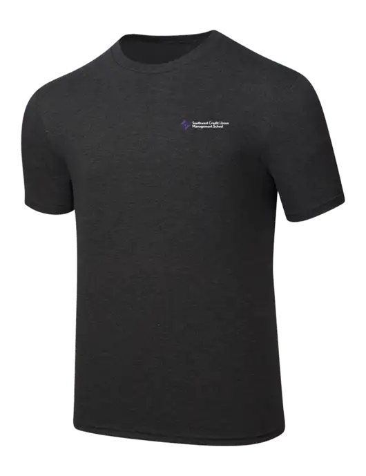 Simply Soft Black Frost 4.5oz  Poly/Combed Ring Spun Cotton T-Shirt w/SCMS Logo