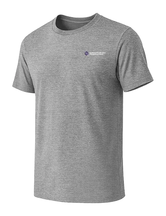 BELLA+CANVAS Heather Grey CVC Short Sleeve Tee w/SCMS Logo