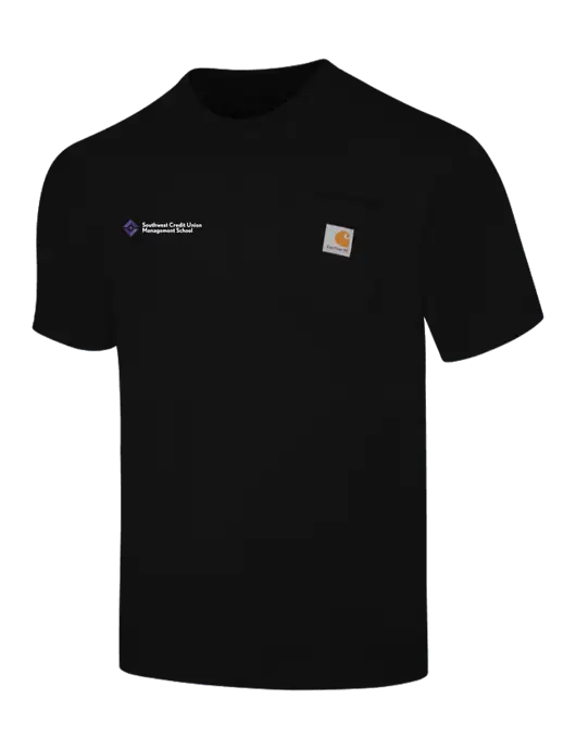 Carhartt Workwear Black Pocket Short Sleeve T-Shirt w/SCMS Logo