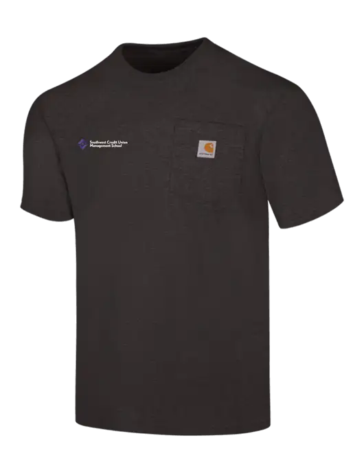 Carhartt Workwear Charcoal Heather Pocket Short Sleeve T-Shirt w/SCMS Logo