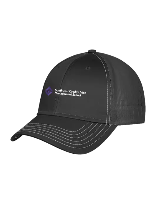 Charcoal Grey Mesh Trucker Cap Snap Back w/SCMS Logo