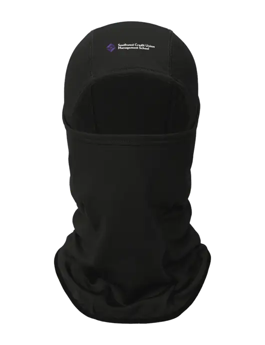 Black CornerStone Smooth Fleece Face Mask w/SCMS Logo